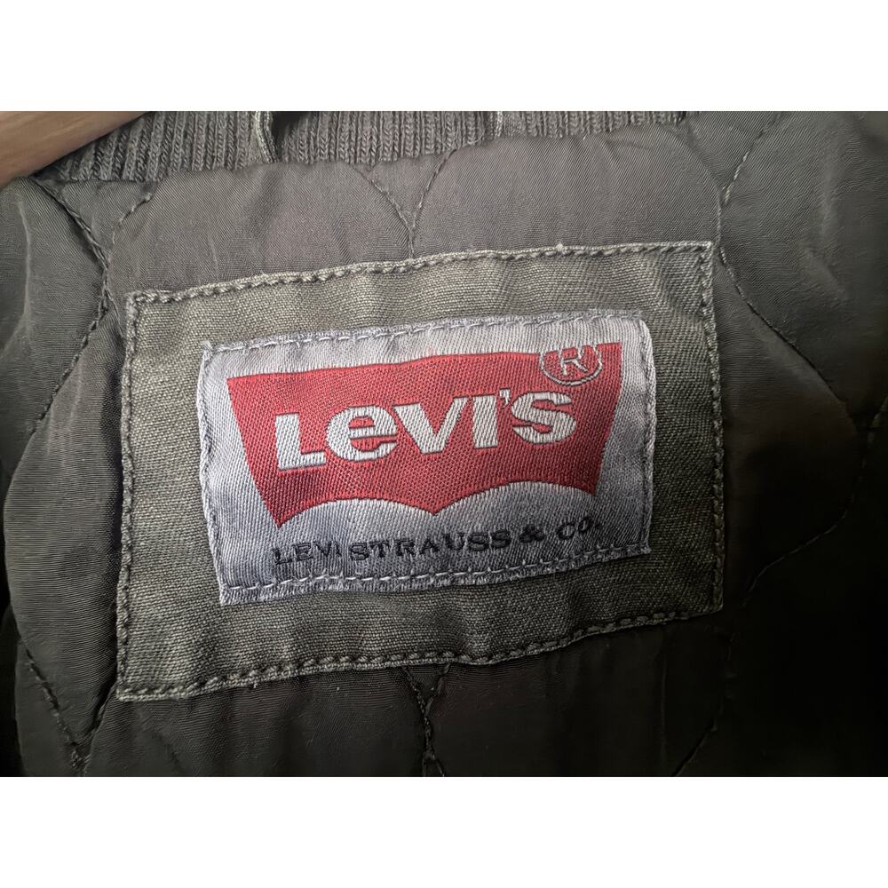 Levi's Olive Utility Jacket Mens XXL - Picture 4 of 8